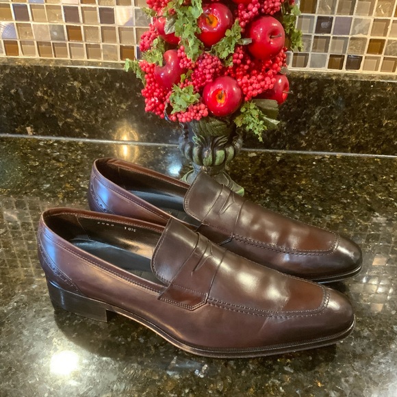 To Boot New York Men’s Brown Leather Loafer. Sz. 10.5 -AMHERST DARK BROWNS main image 5